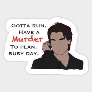 Damon Busy Day Sticker Sticker